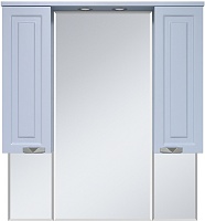 Misty Зеркальный шкаф Терра 90 серый